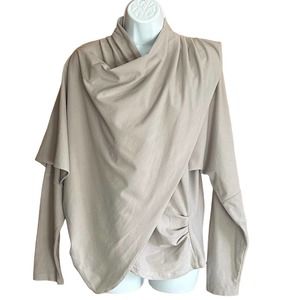 EUC, Exclusive Women’s Sz M Layered Cowl Neck Long Sleeve Top